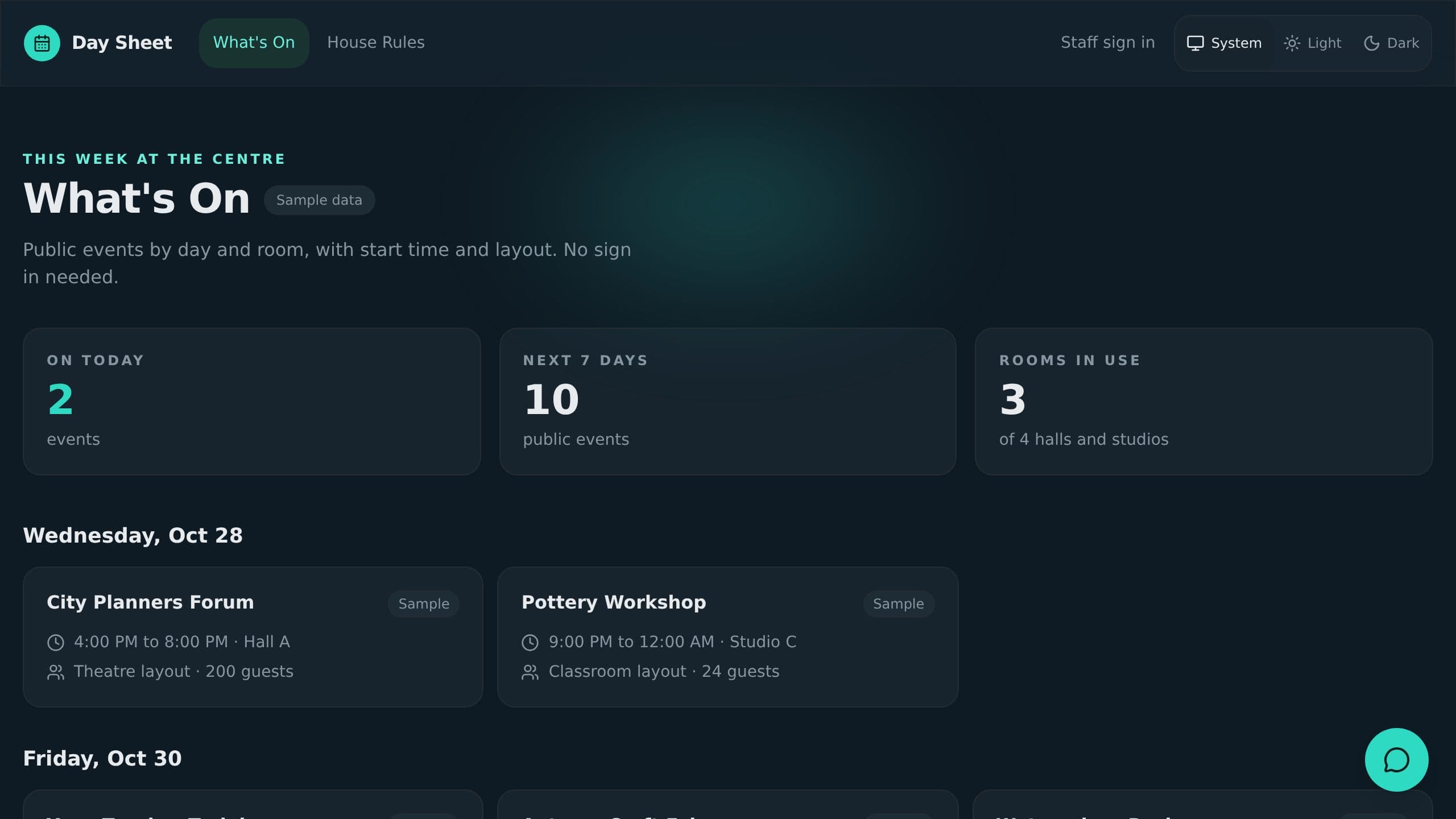 Event Scheduling Software preview