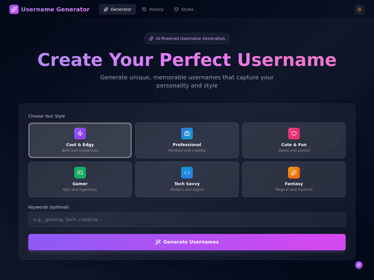 Identity Creator