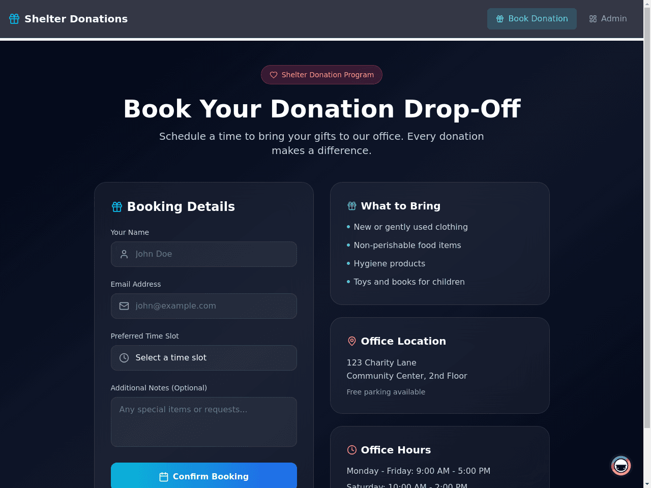 Gift Slot Scheduler