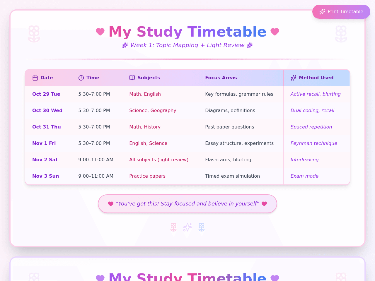 Study Planner Pro