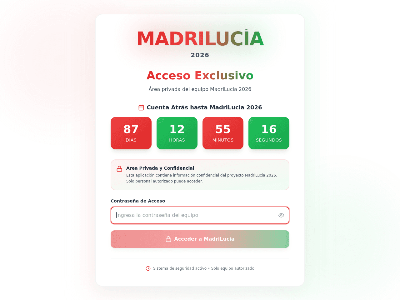 Madrid Lucía Dashboard