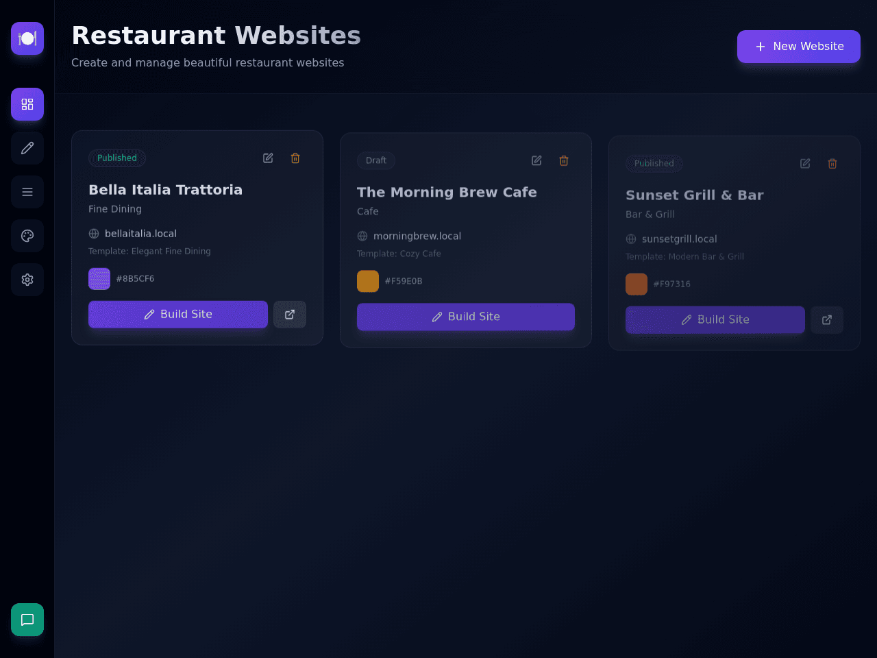 Restaurant Site Studio