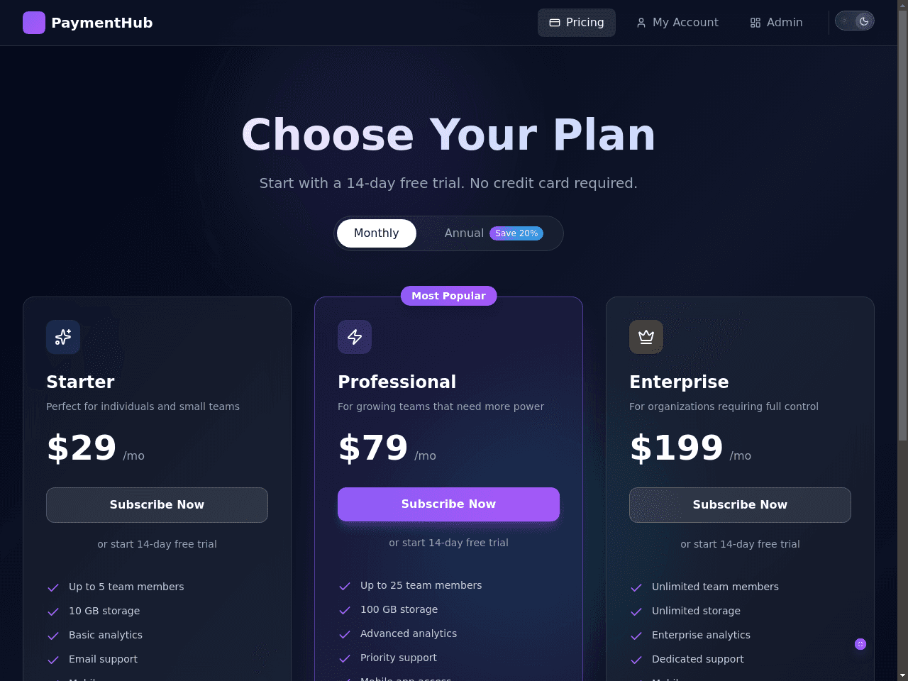 Plan Choice Dashboard