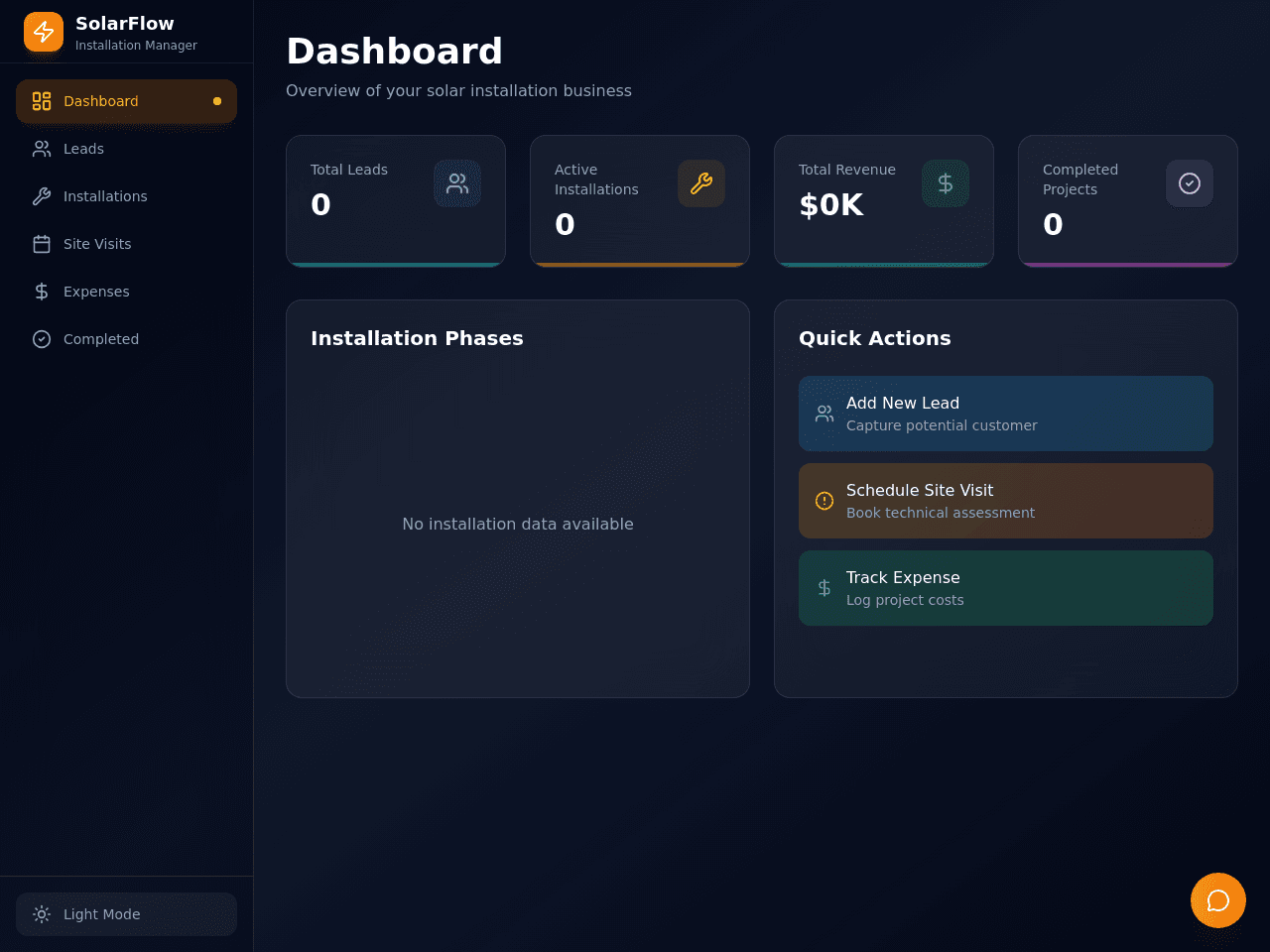 Solar Project Tracker