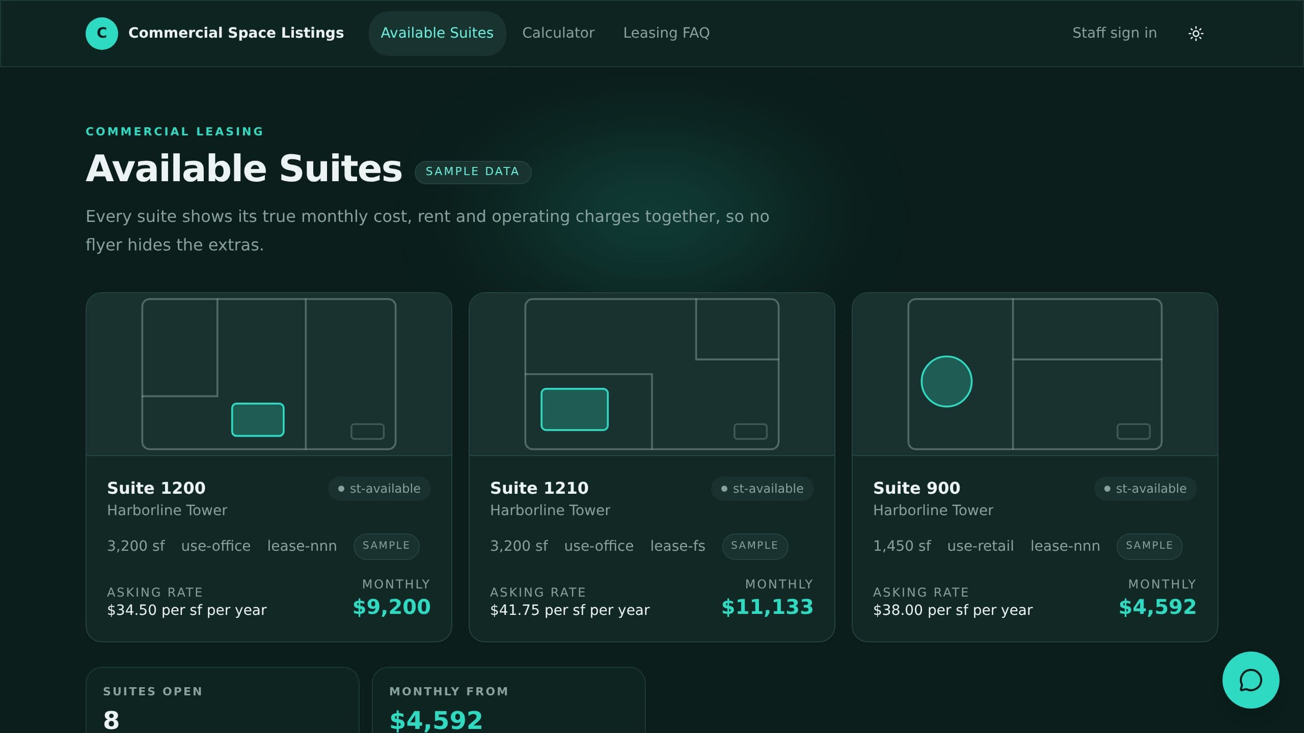 Commercial Space Listings preview