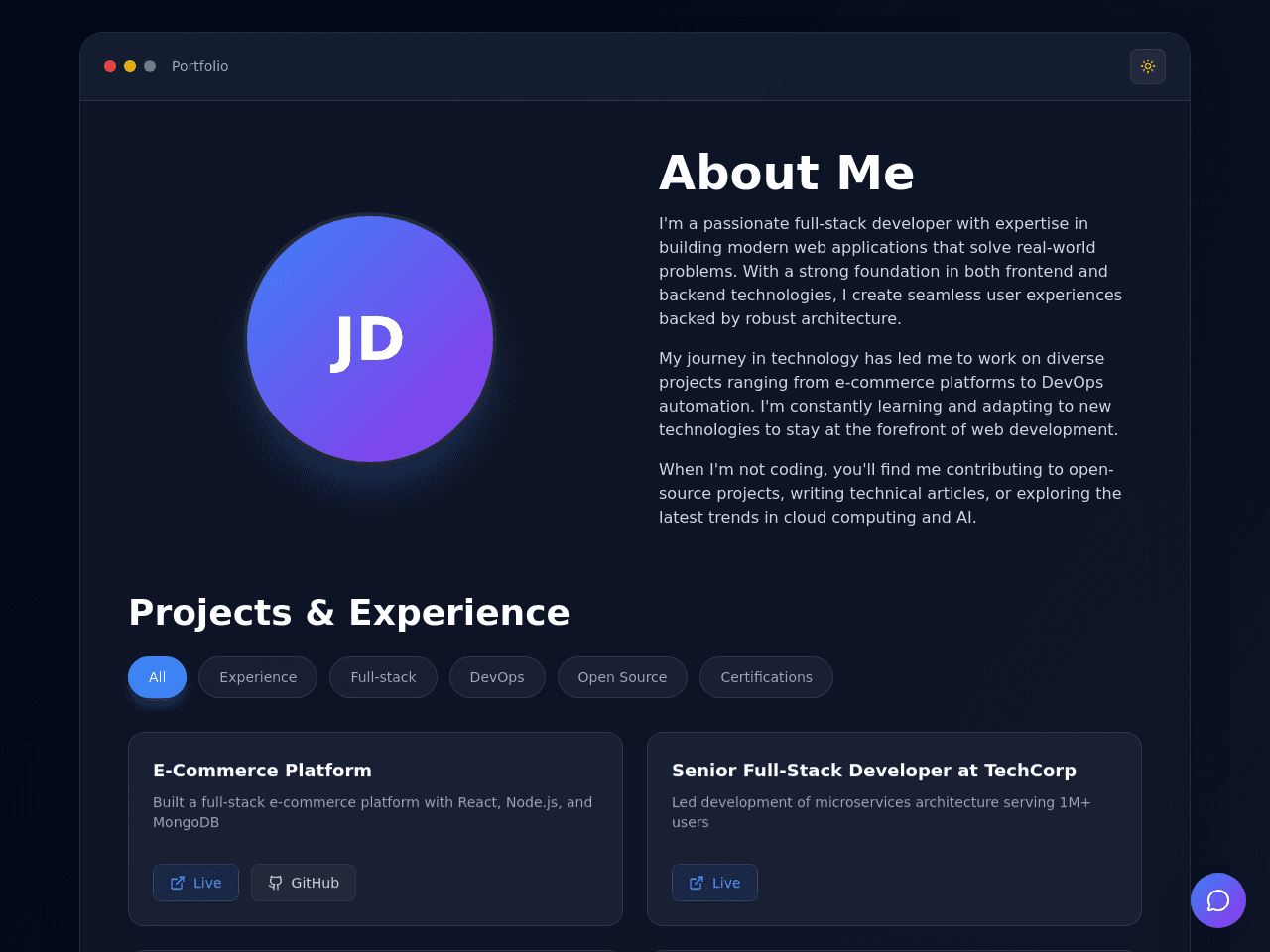 Portfolio Window Studio