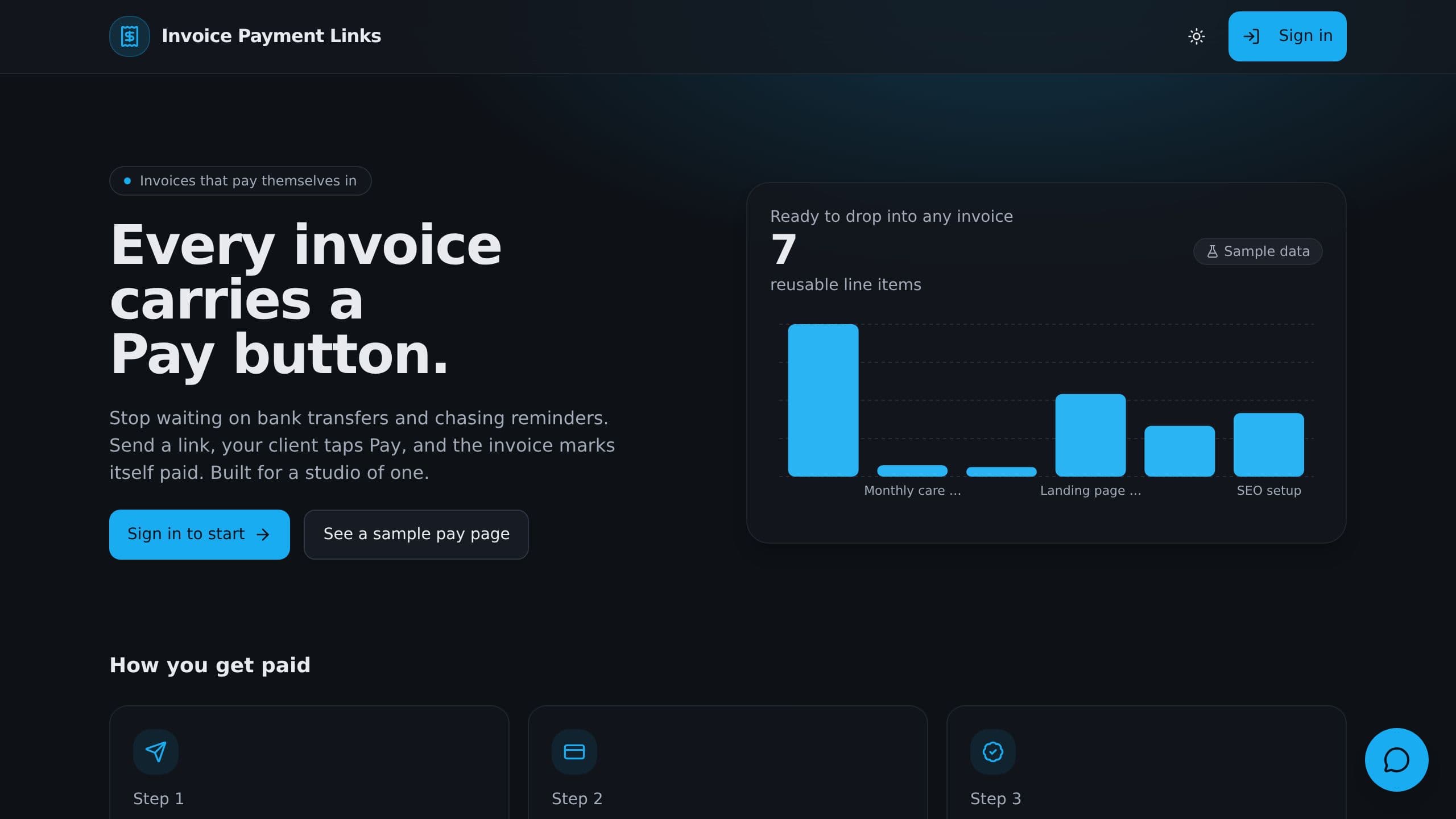 Invoice Payment Links preview