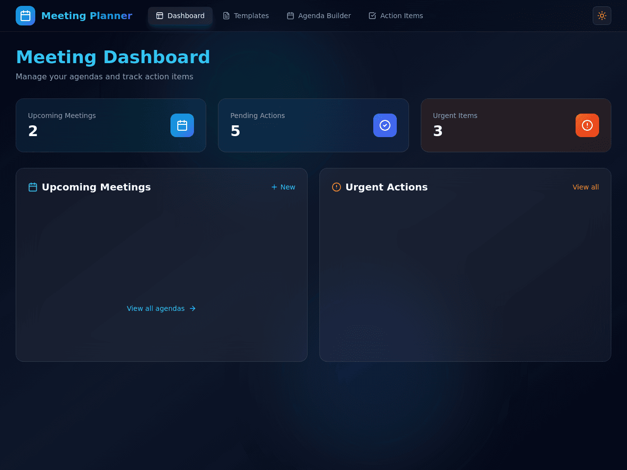 Agenda Flow Planner