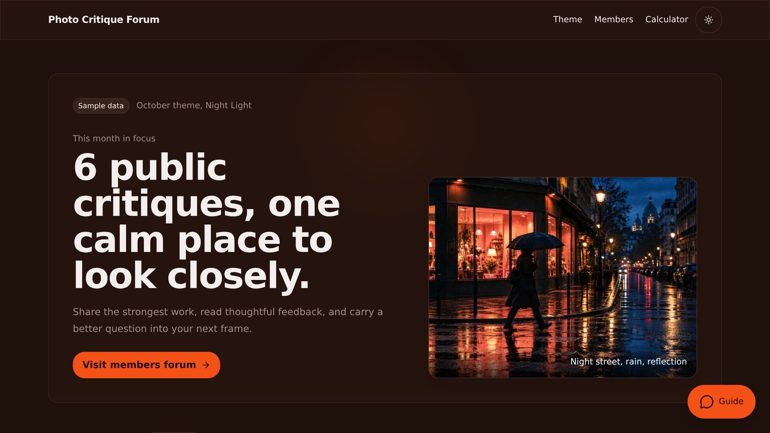 Photo Critique Forum preview