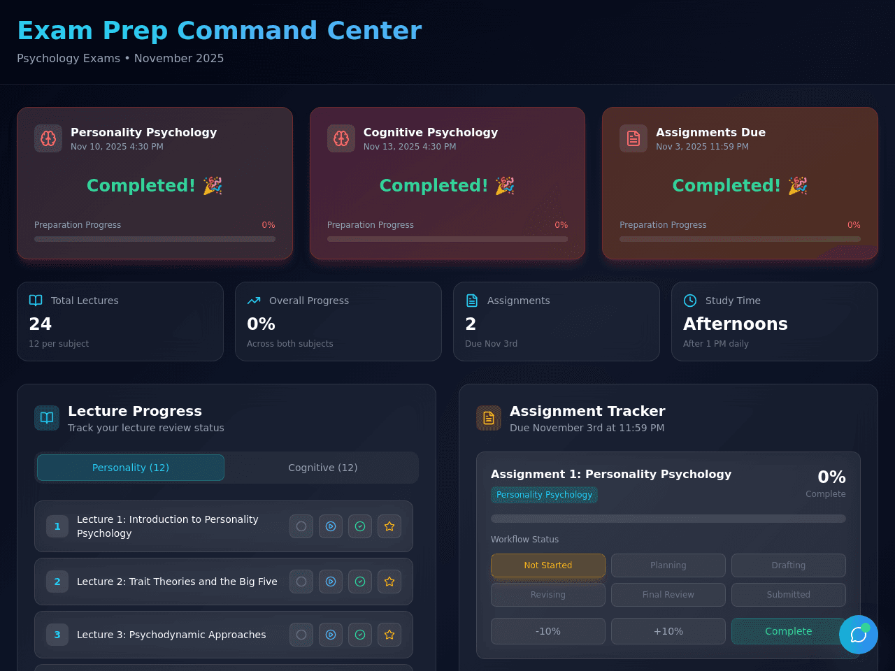 Study Sync Planner
