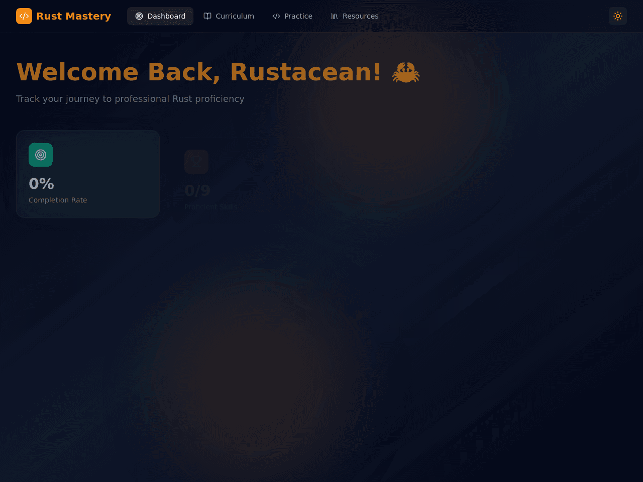 Rust Mastery Planner