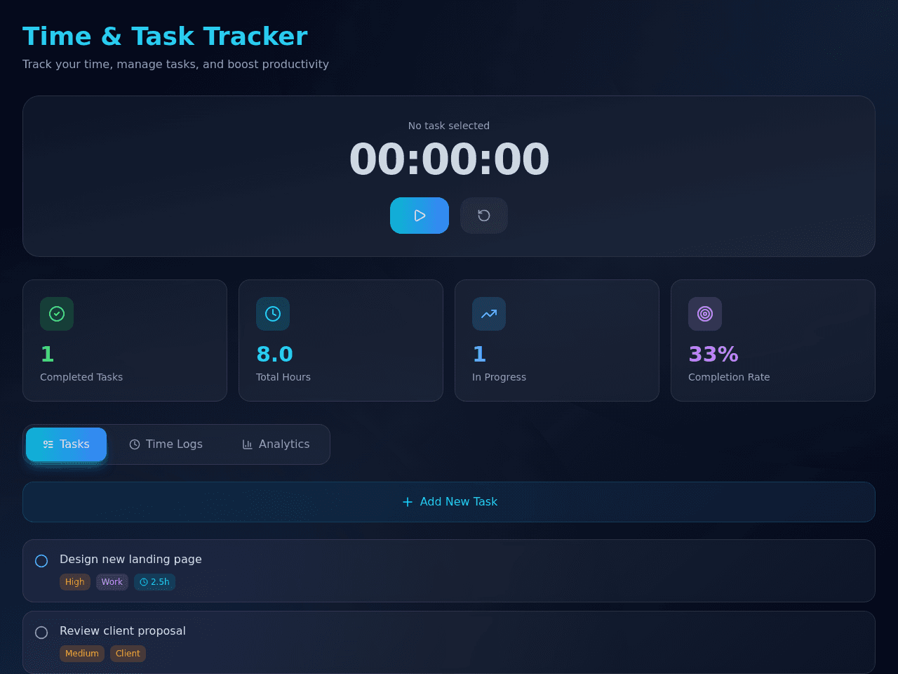 Time Task Tracker