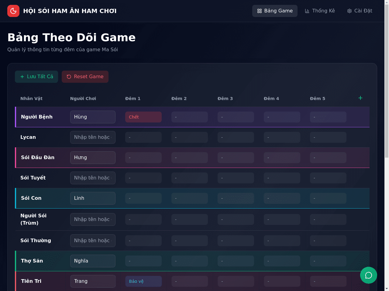 Werewolf Game Manager Copy