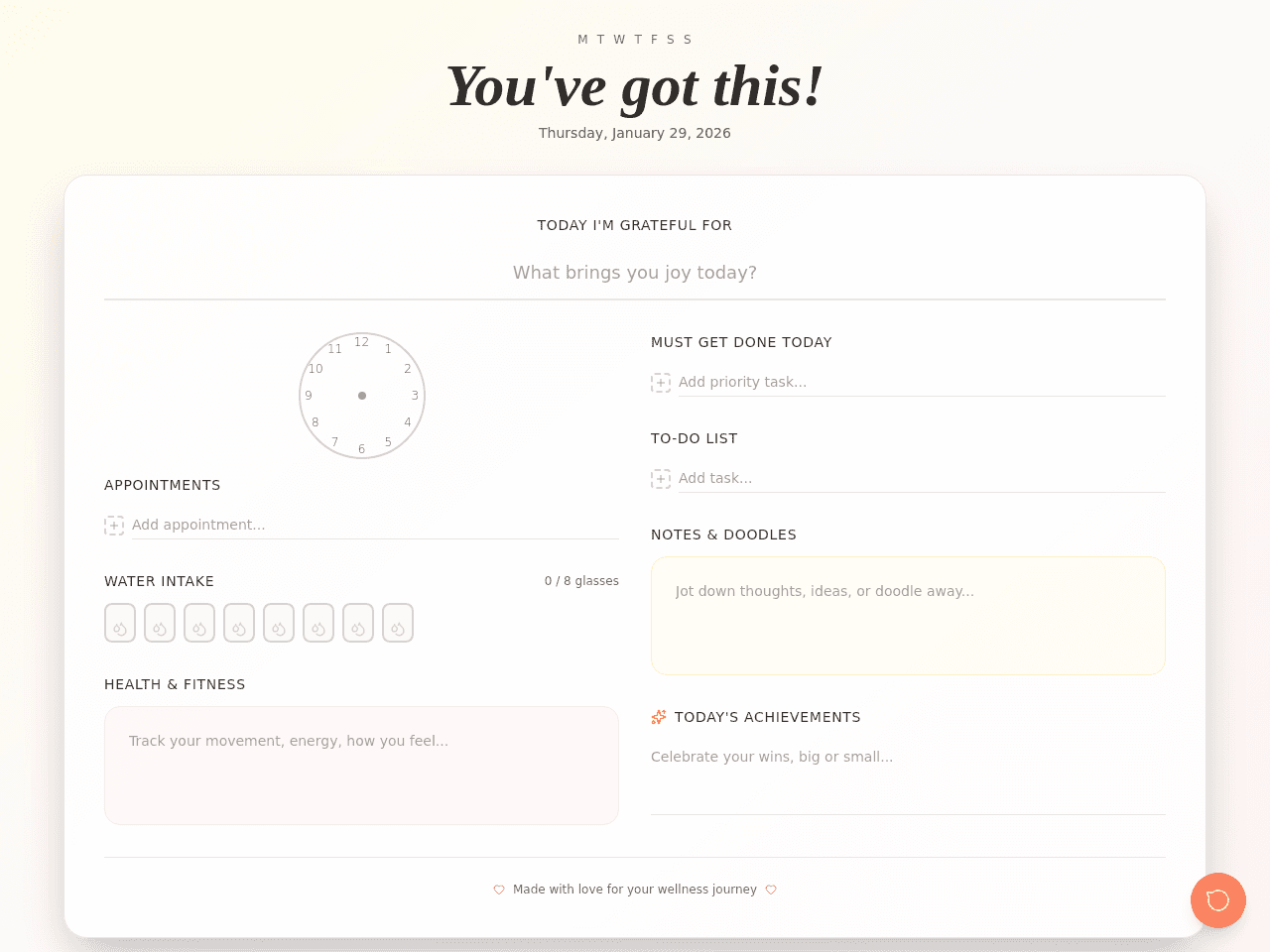 Wellness Tracker Portal