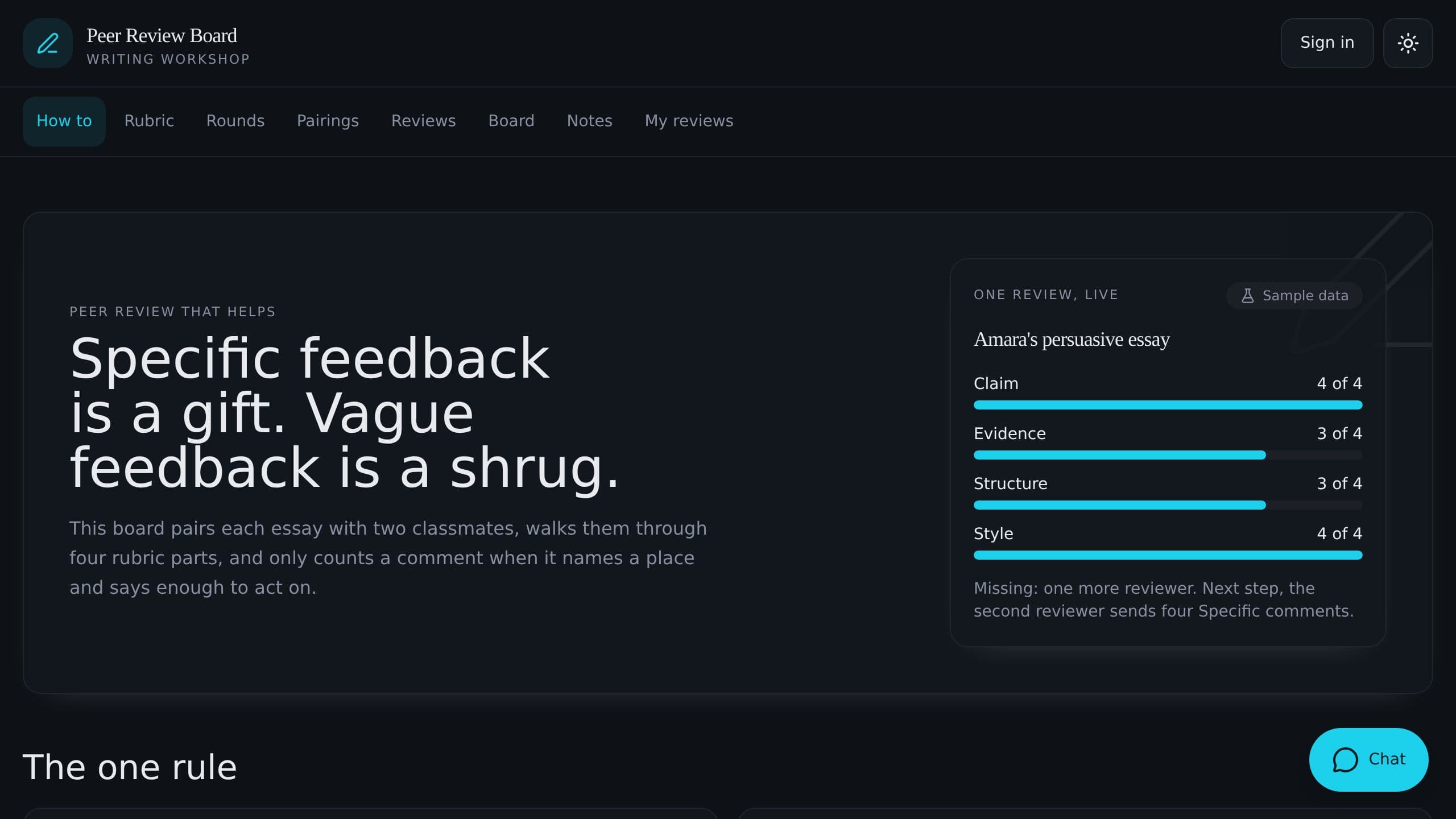 Peer Review Board preview