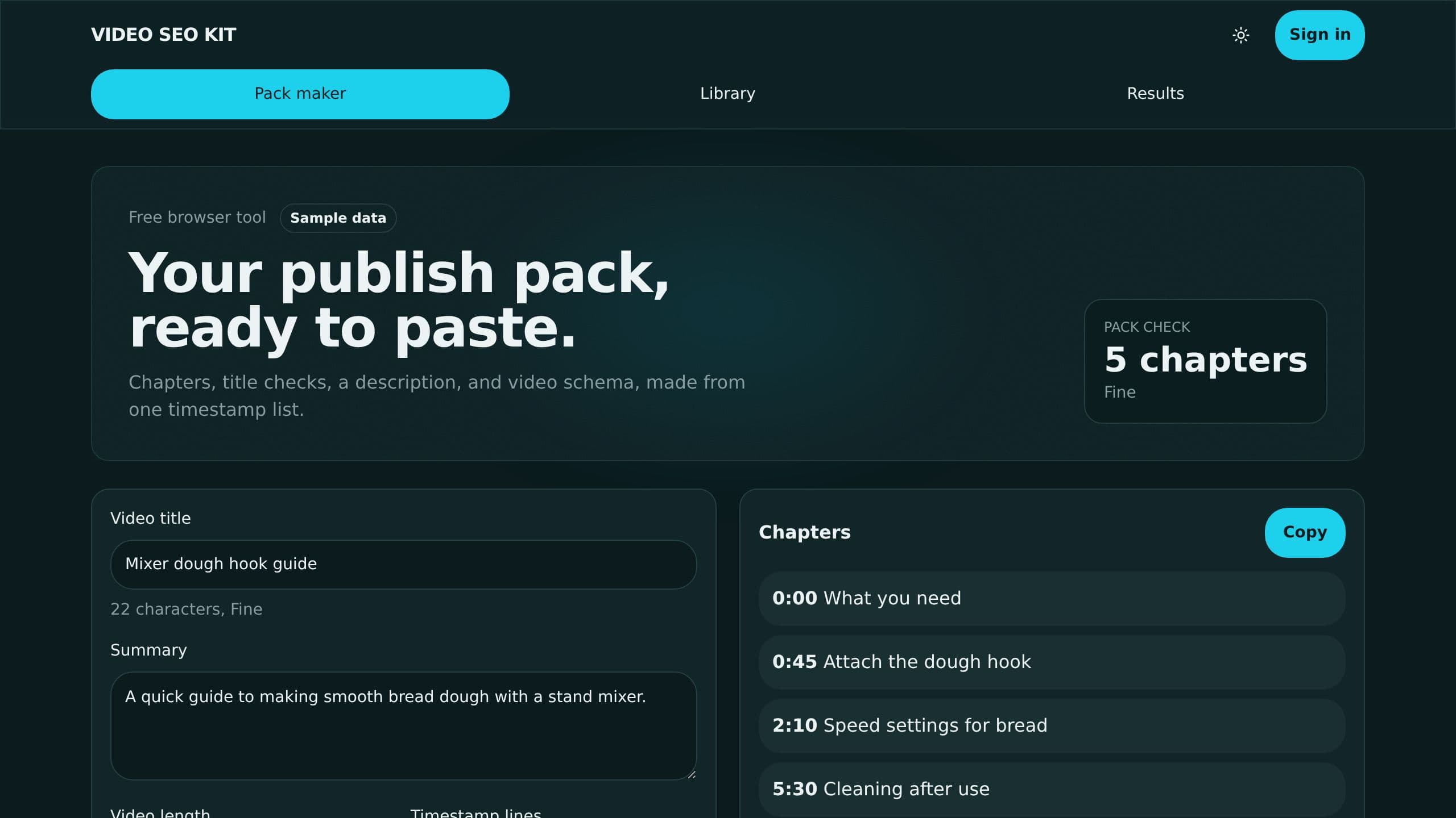 Video SEO Kit preview