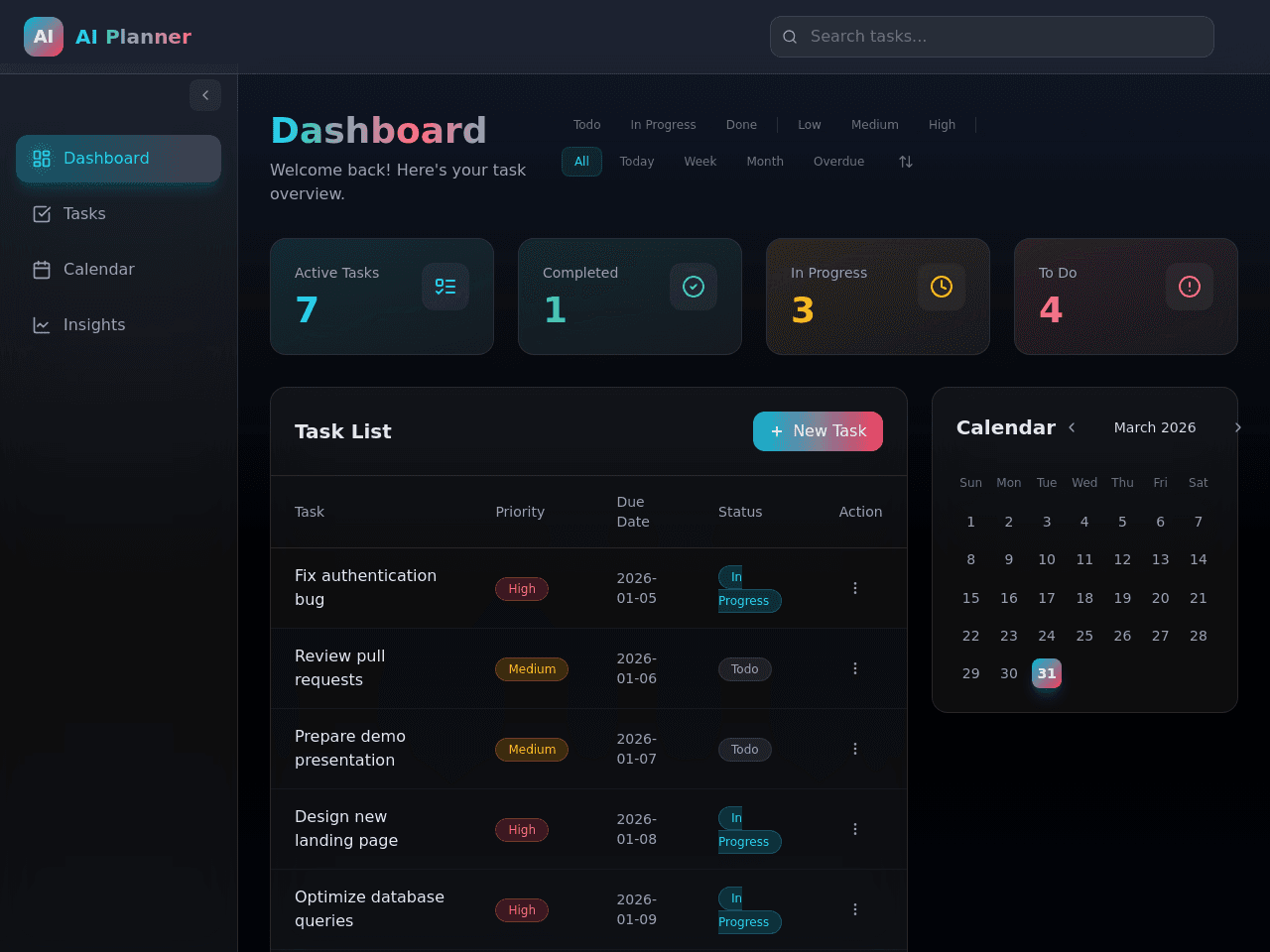 Productivity App Test