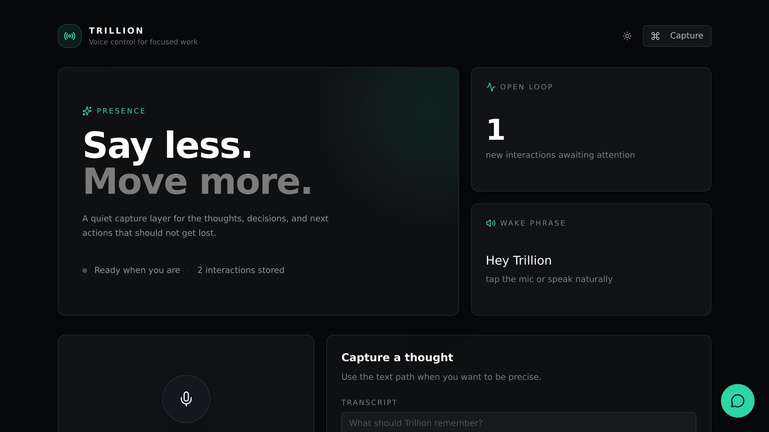 Voice Control Bar