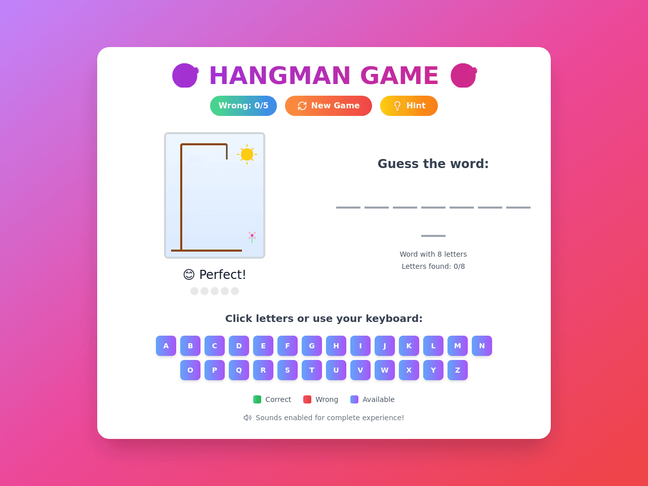 Word Hang Fun