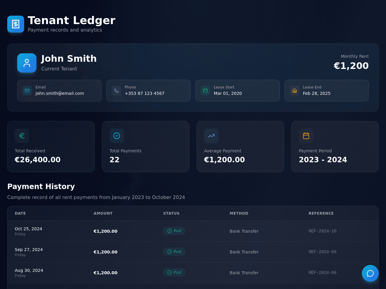 Tenant Payment Tracker