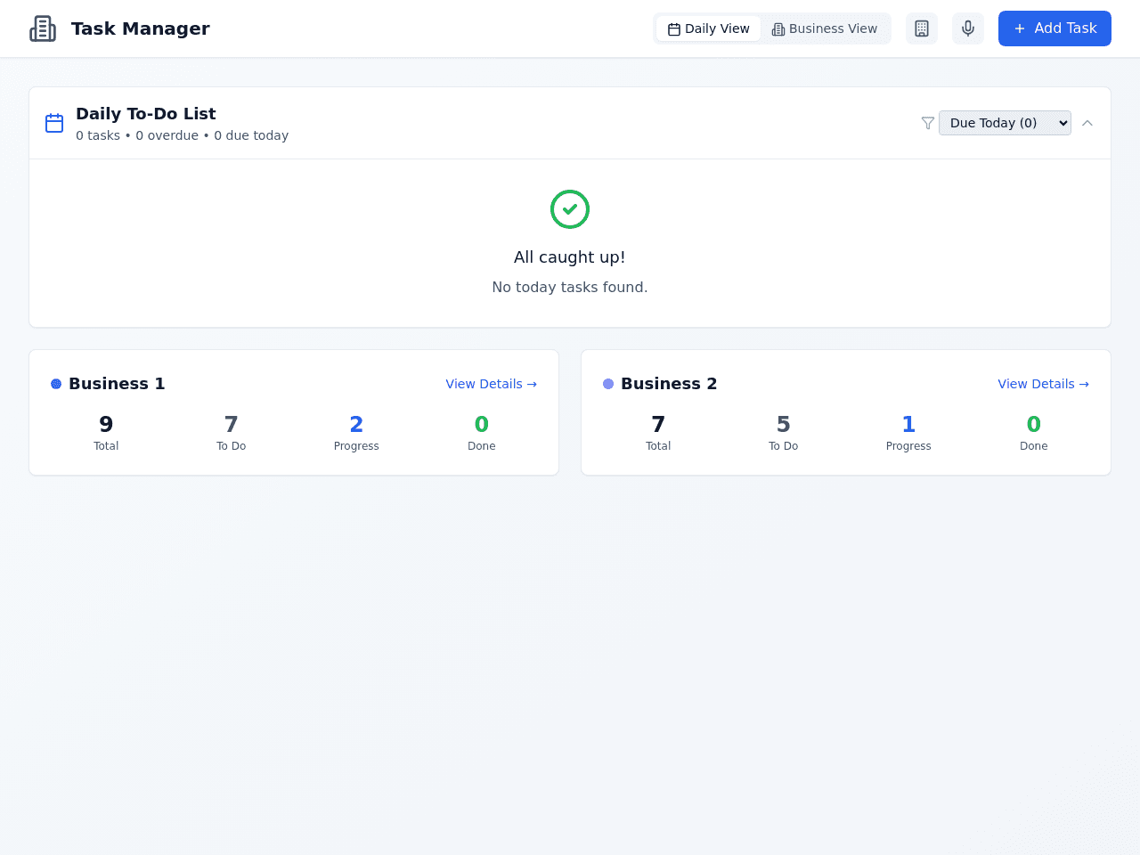 Task Voice Manager