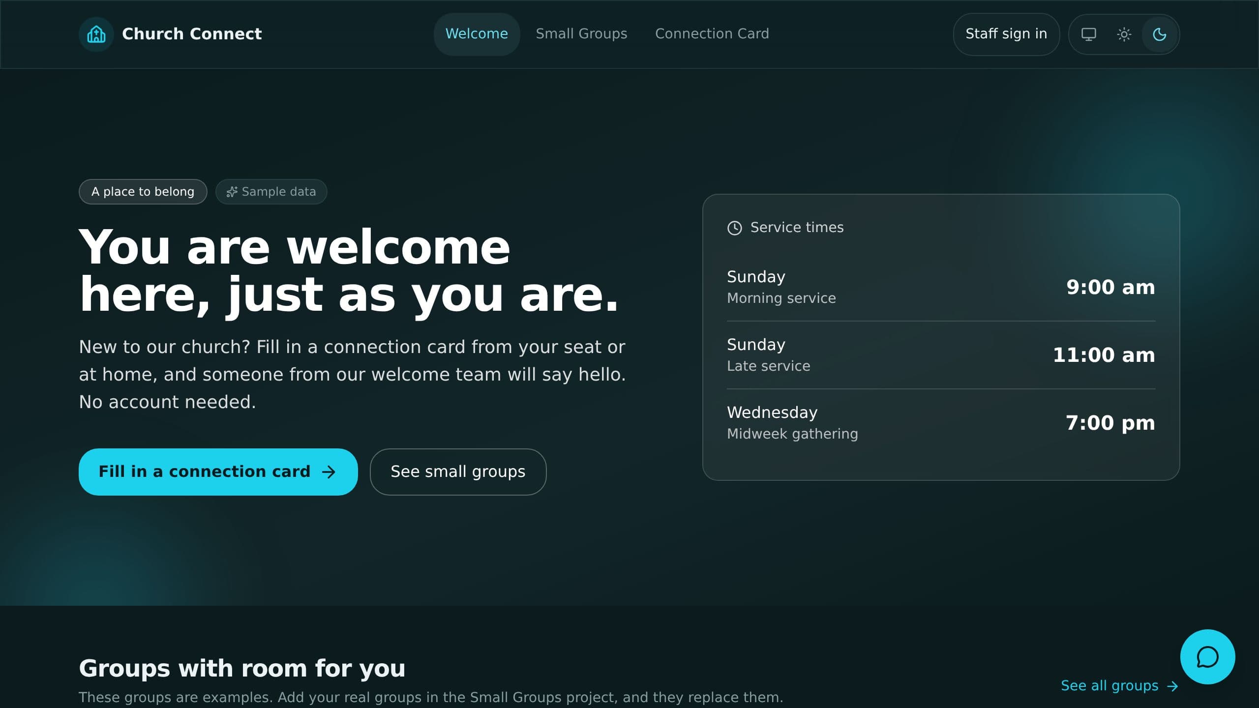 Church Connect preview