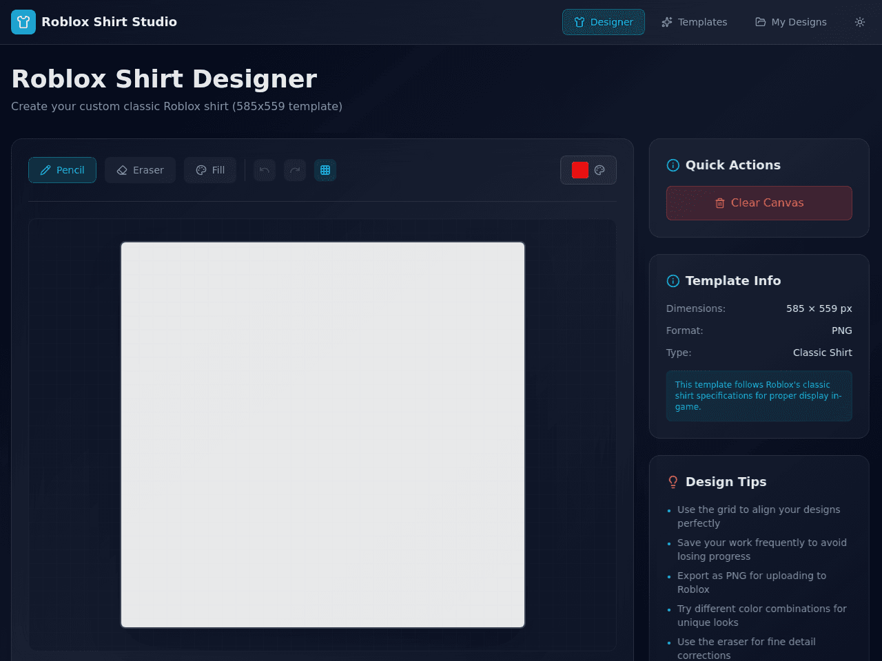 Roblox Shirt Studio