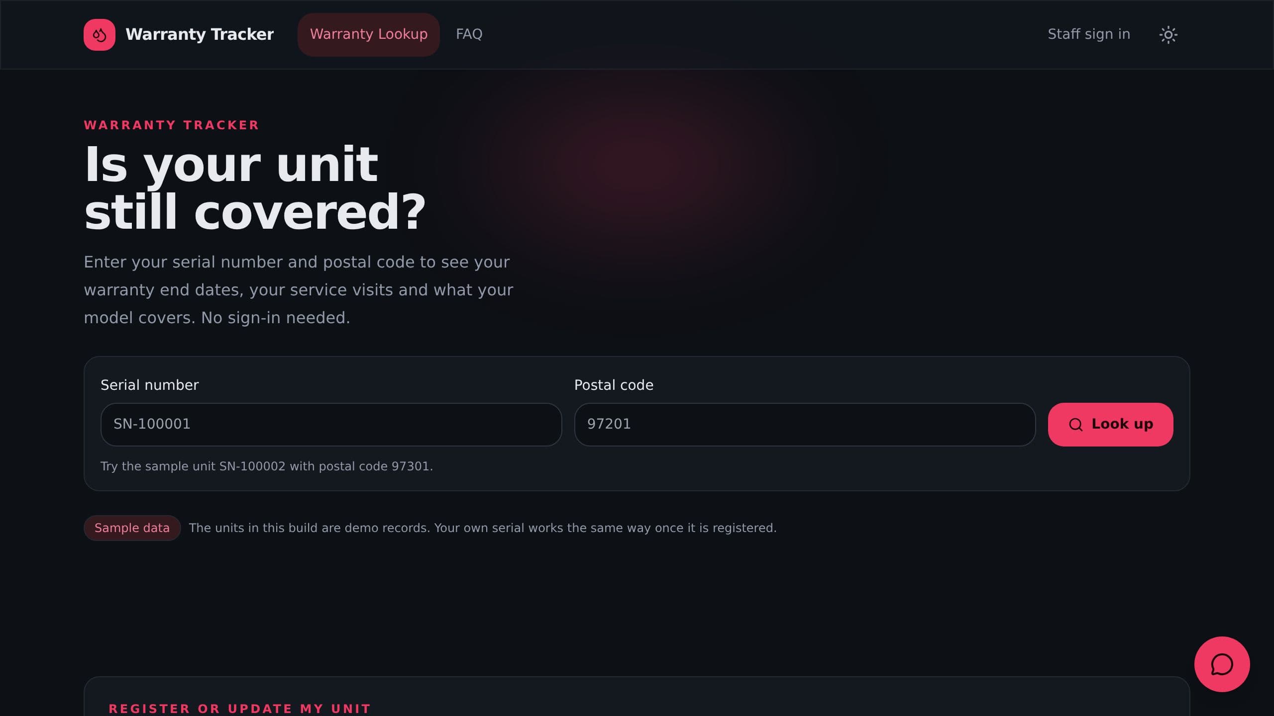 Warranty Tracker preview