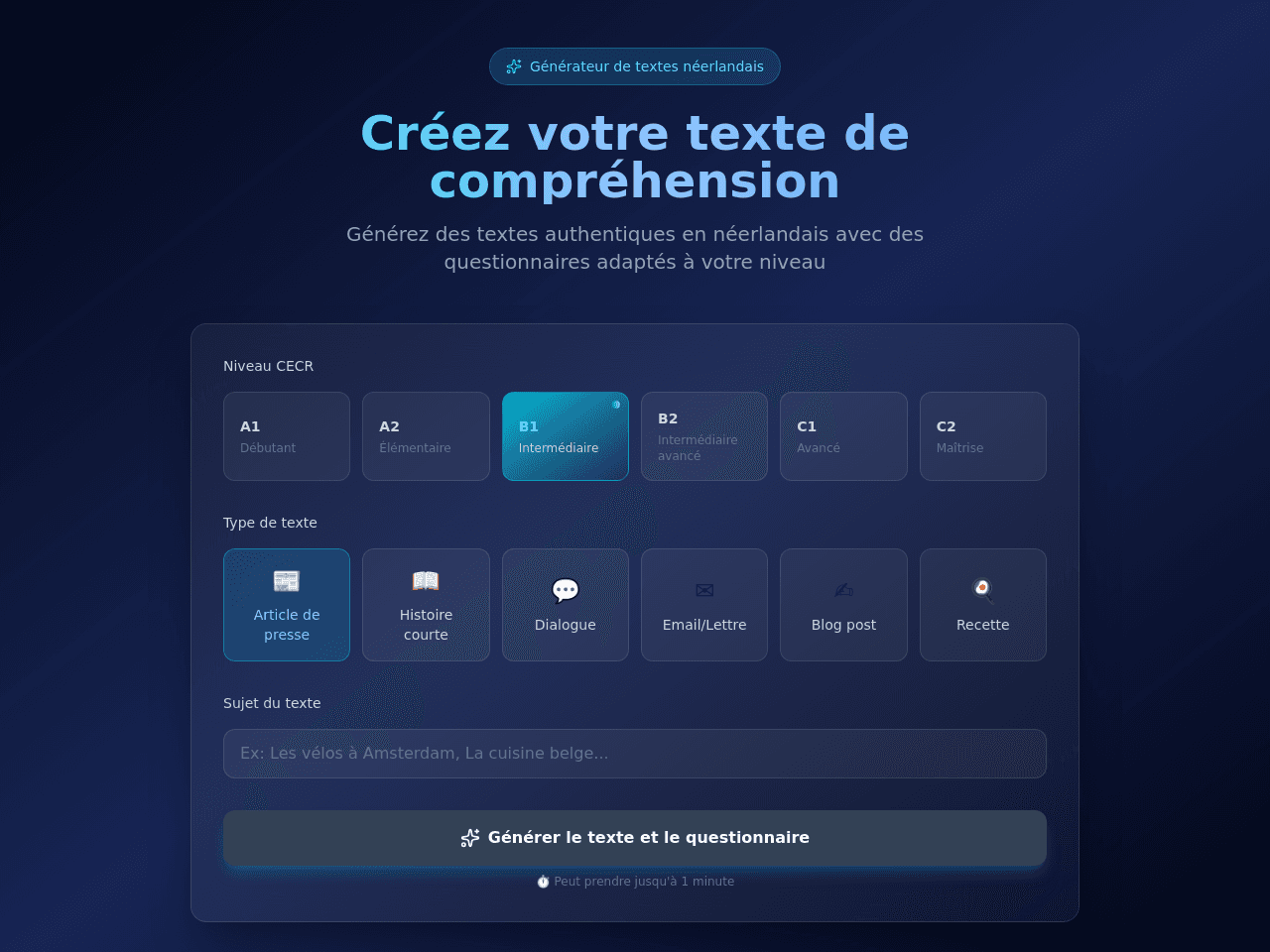 Langue Text Portal