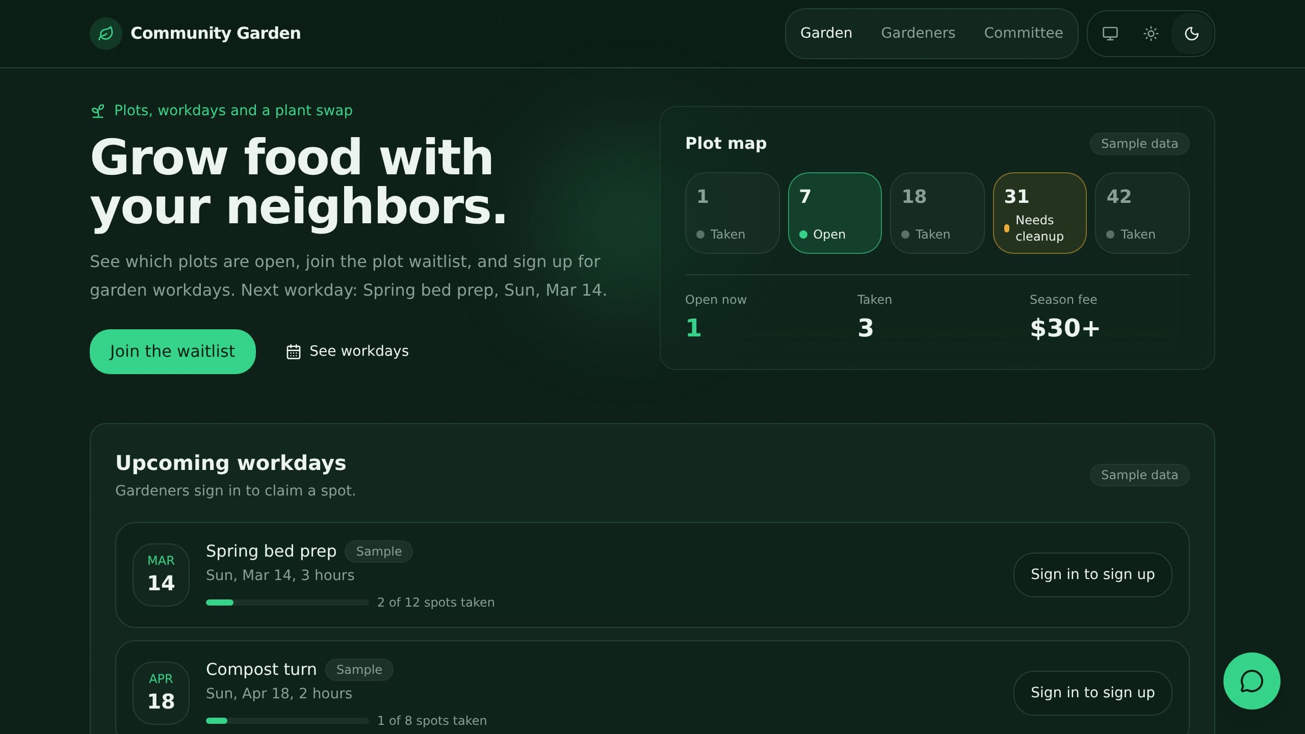 Community Garden Plots preview
