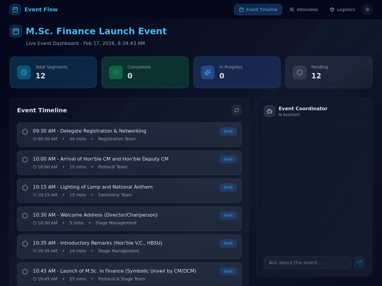 Event Flow Planner