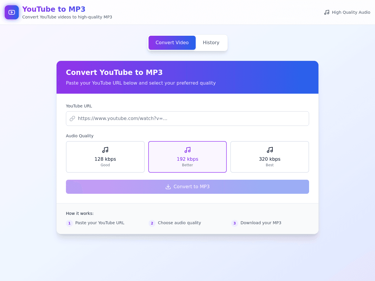 YouTube to MP3