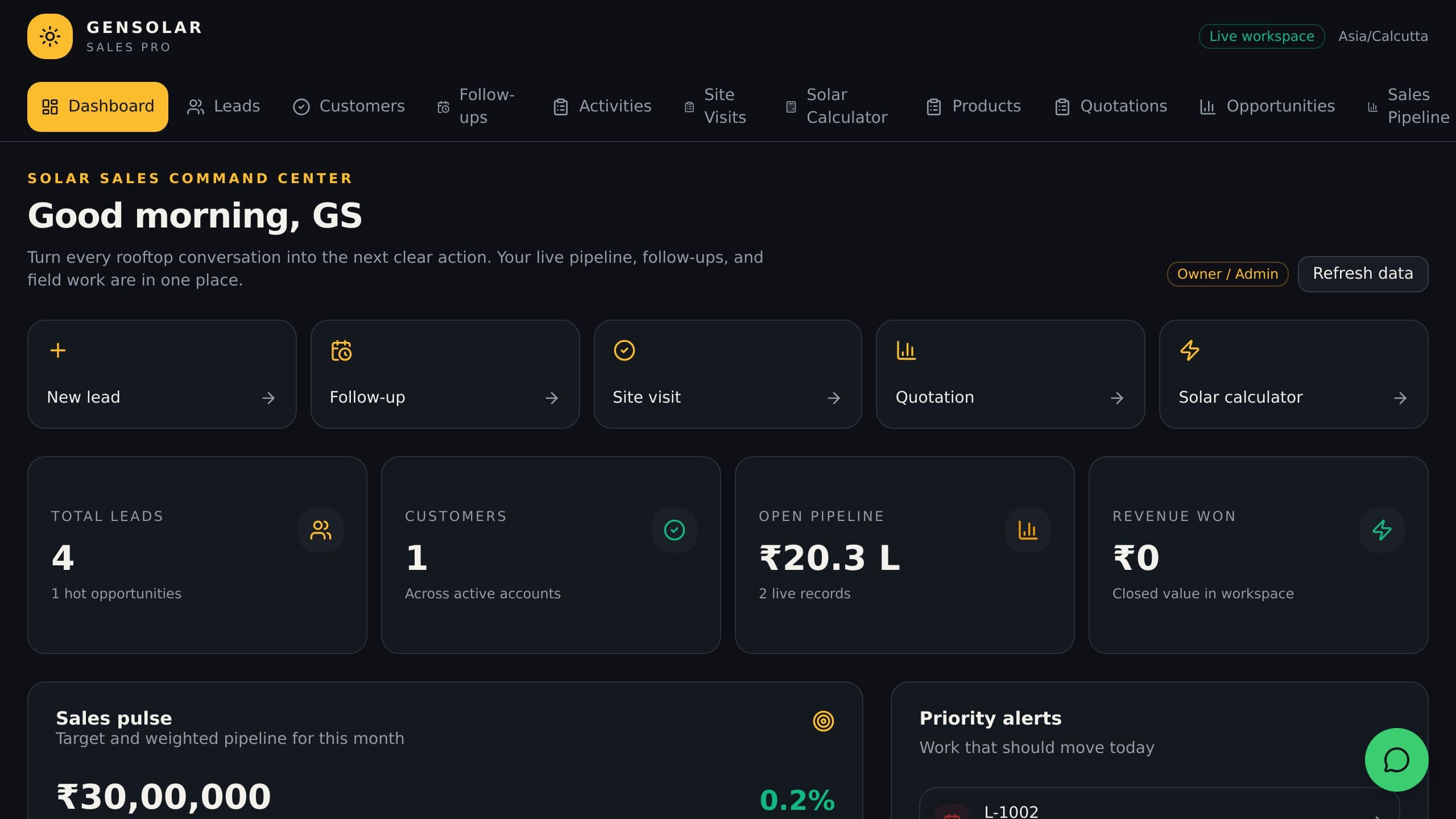 Solar Sales Tracker