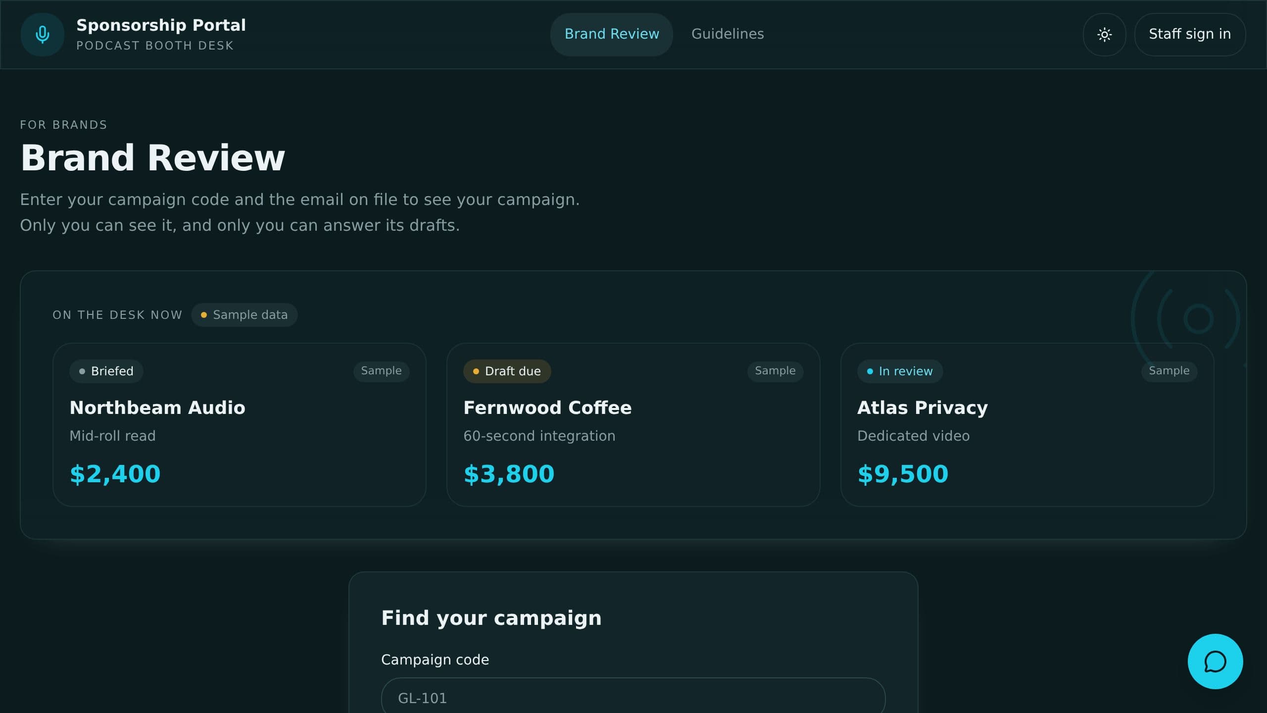 Sponsorship Management Portal preview