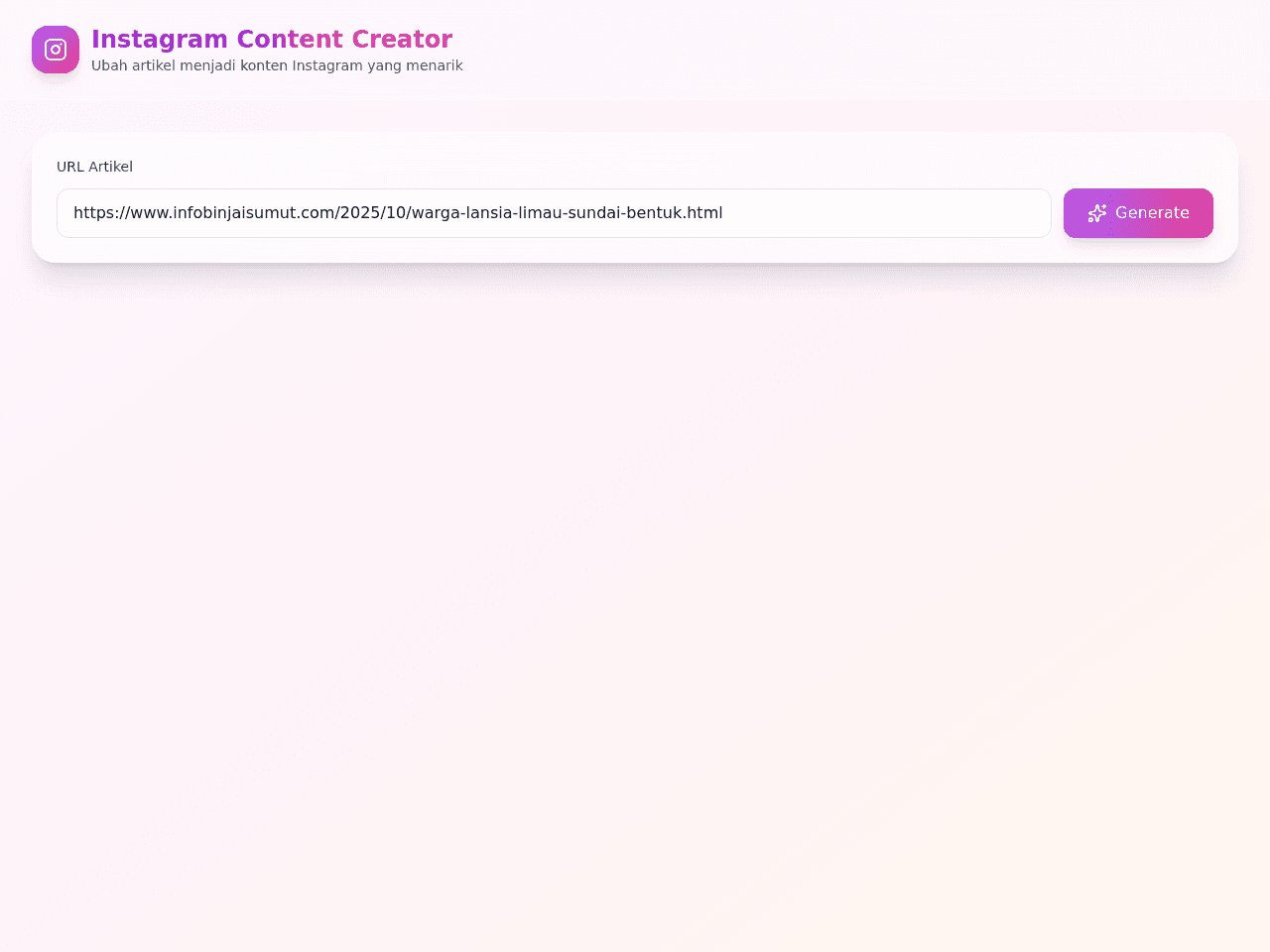 Insta Content Converter