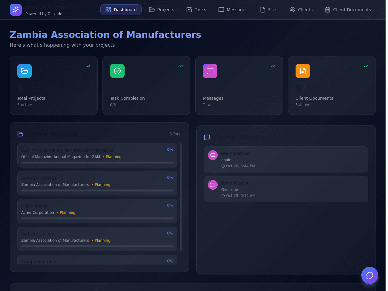 ZAM Connect Portal - Project Documents 261025:2048