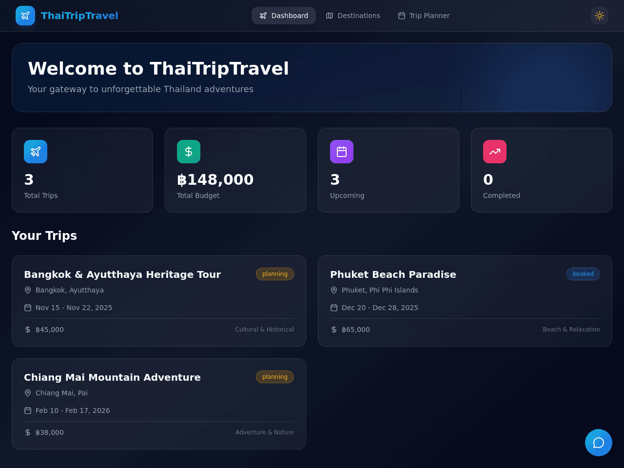 Thailand Travel Planner