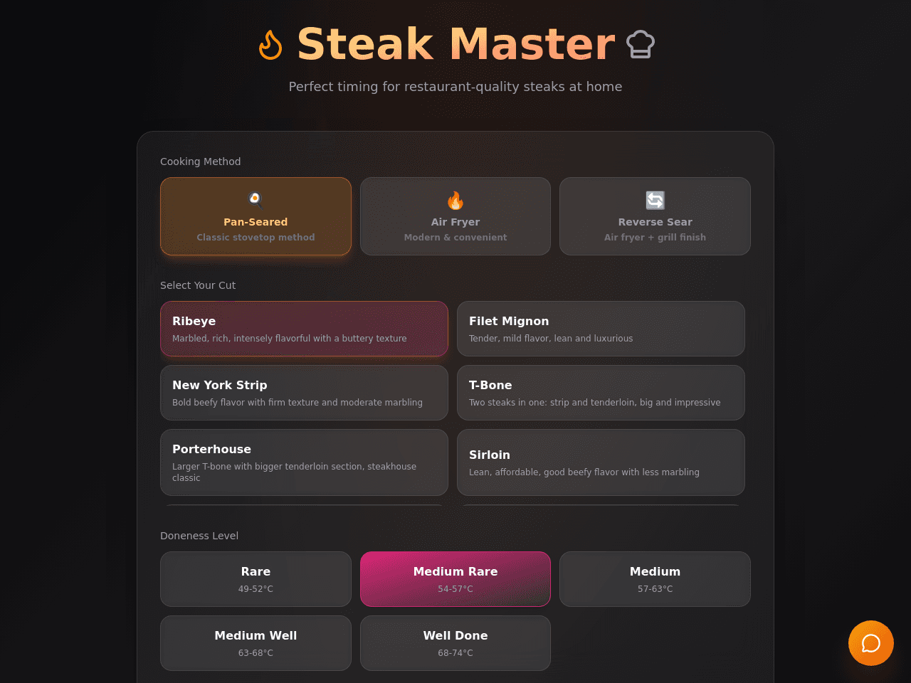 Steak Timer Dashboard