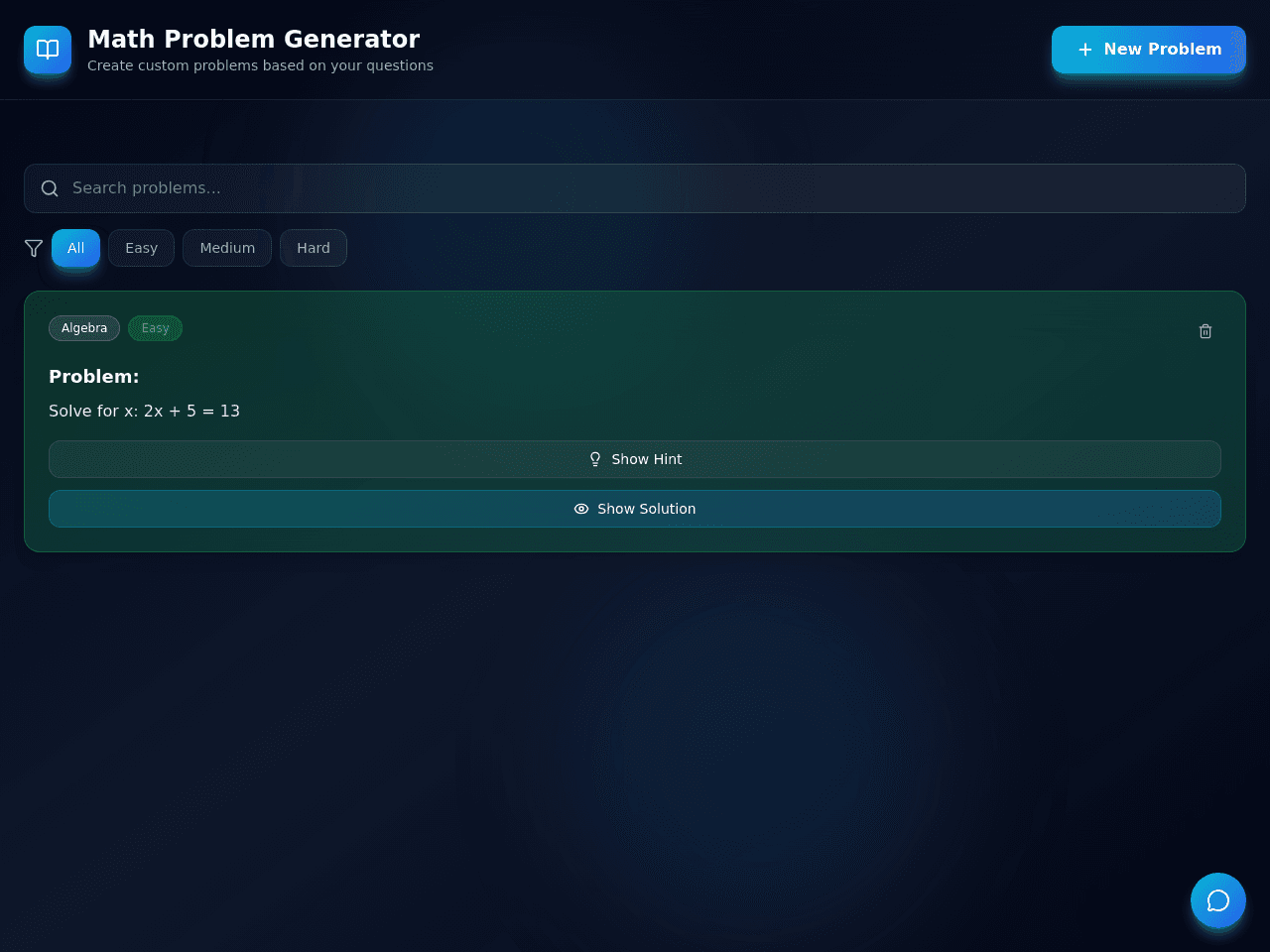 Math Problem Studio