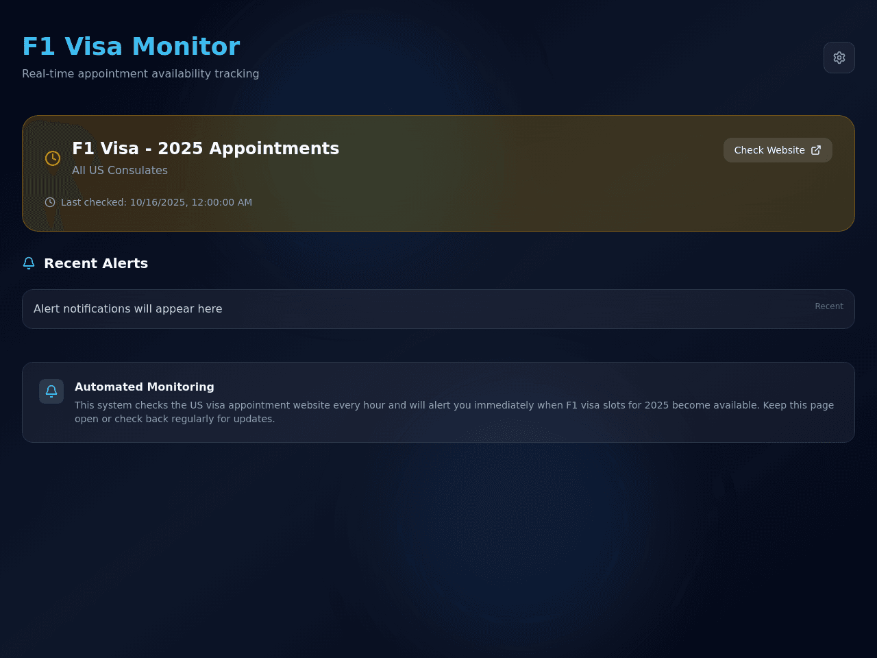 Visa Alert Tracker