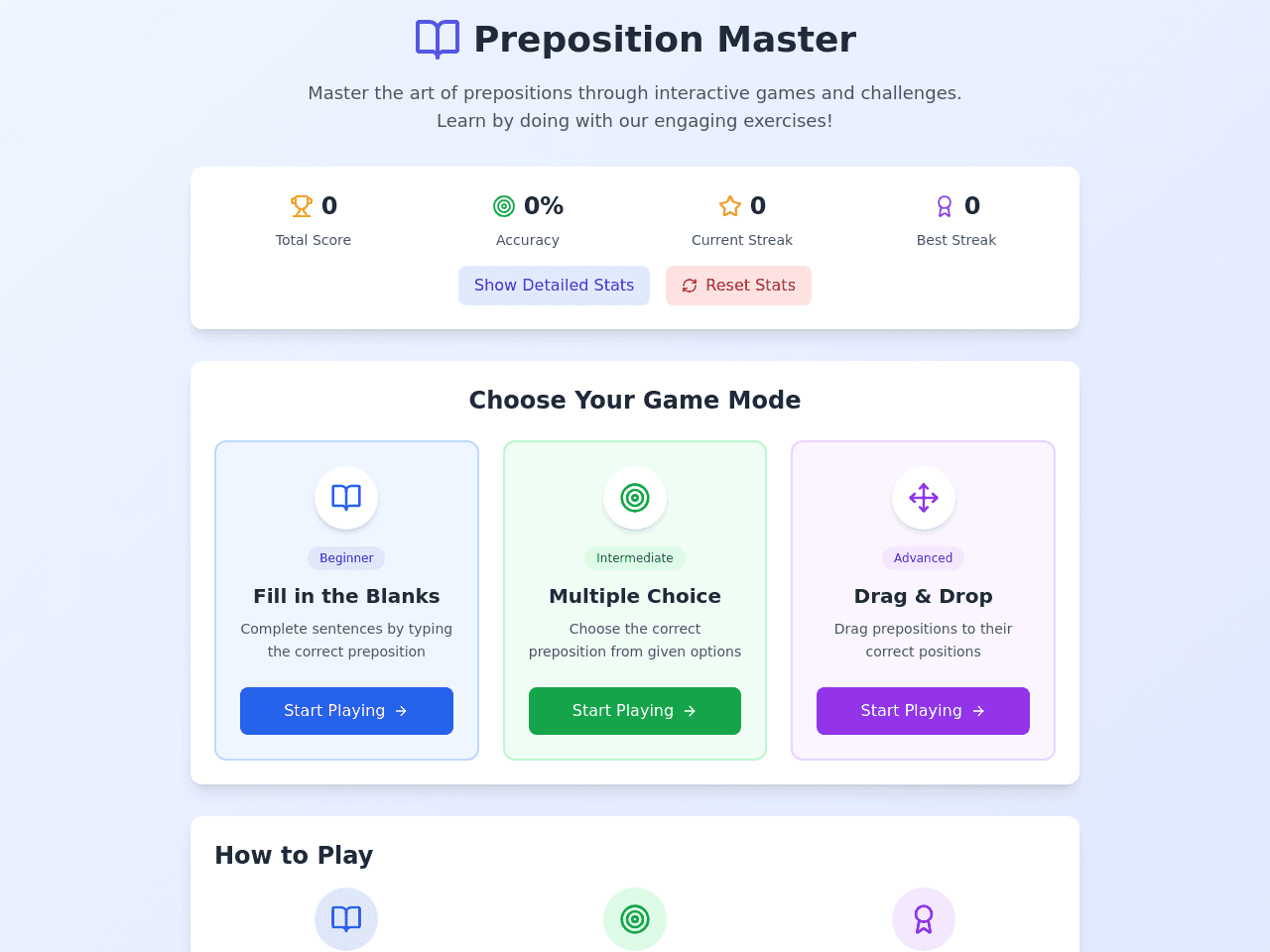Preposition Play