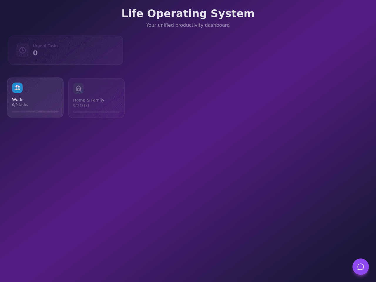 Life Balance Dashboard