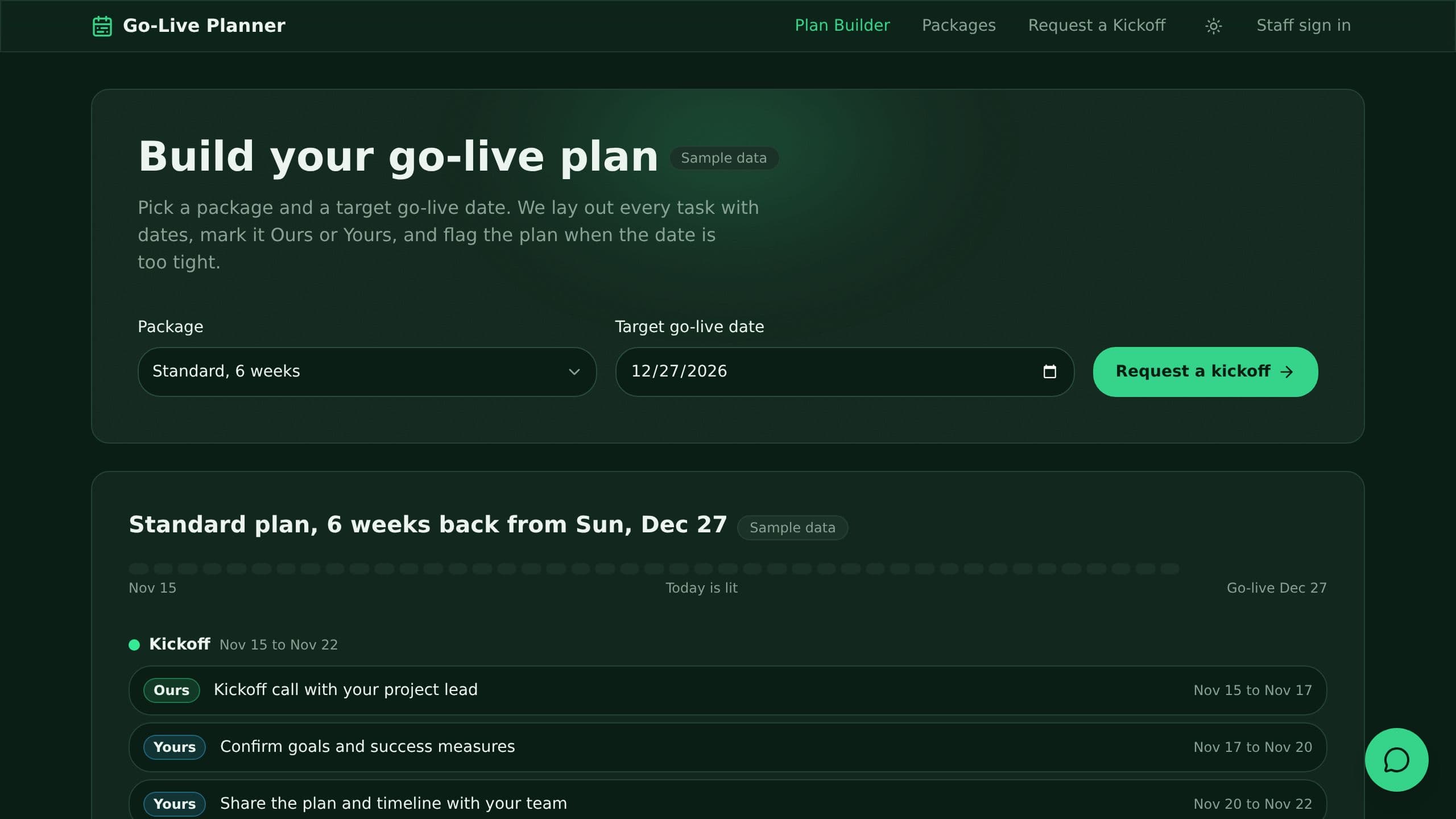 Implementation Plan Generator preview