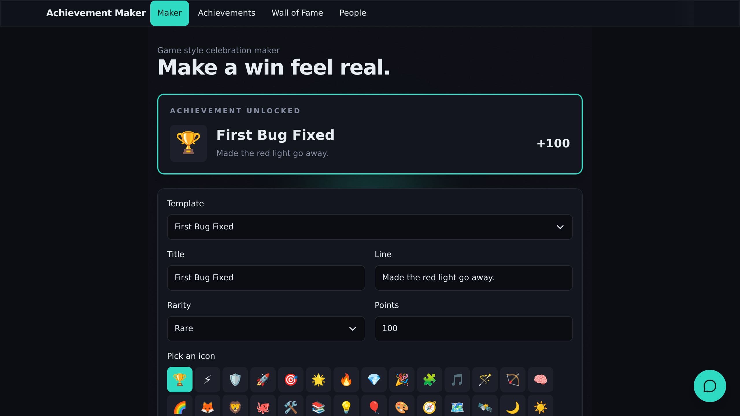 Achievement Maker preview