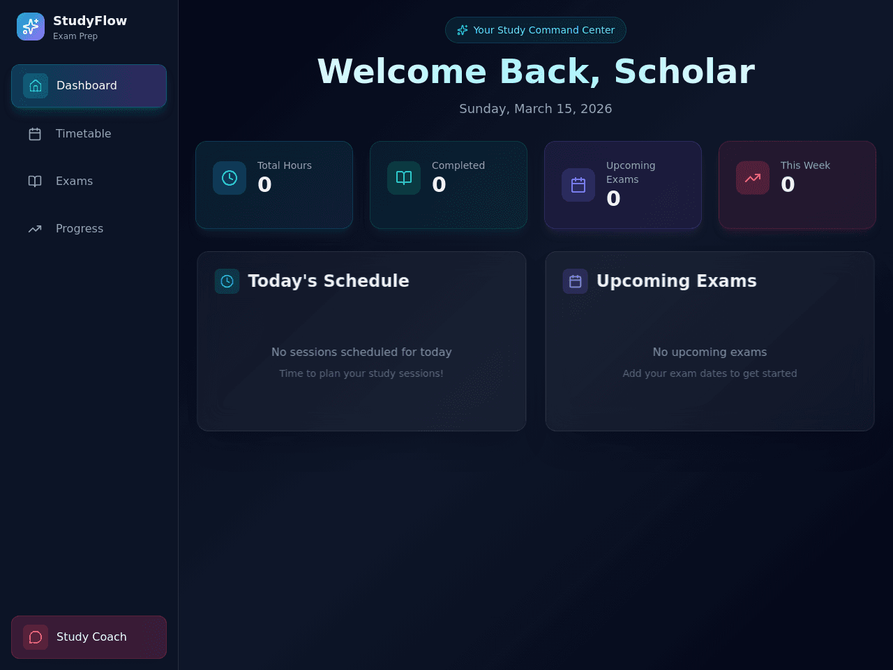 Study Schedule Planner