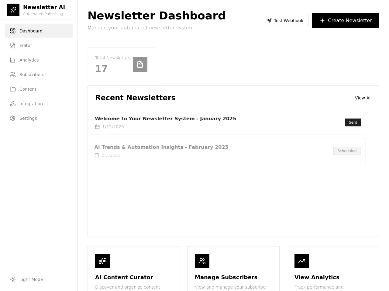 Newsletter Flow