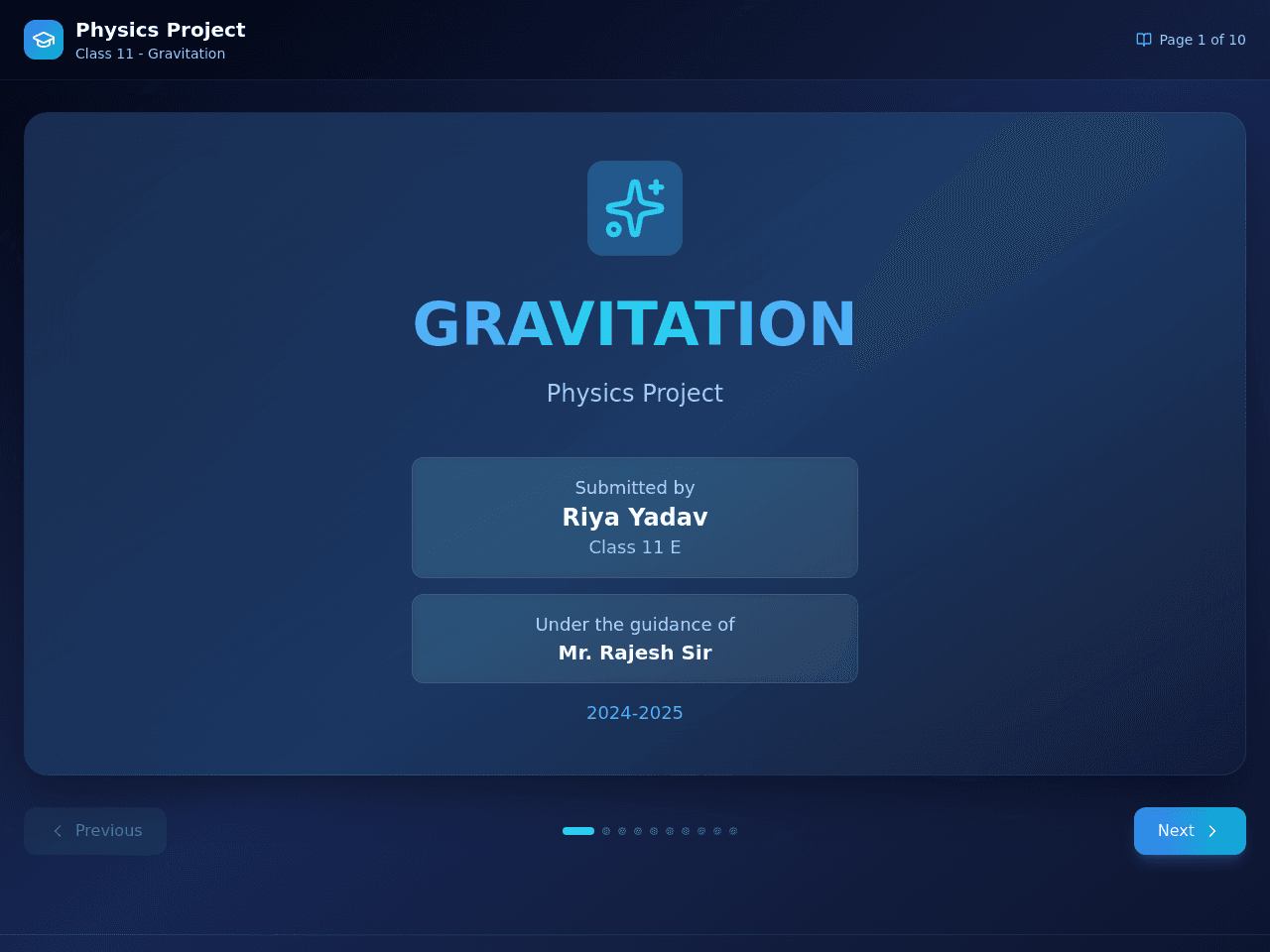 Gravitation Study Portal