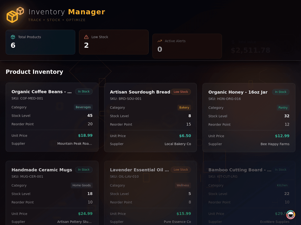 Small Business Inventory Manager