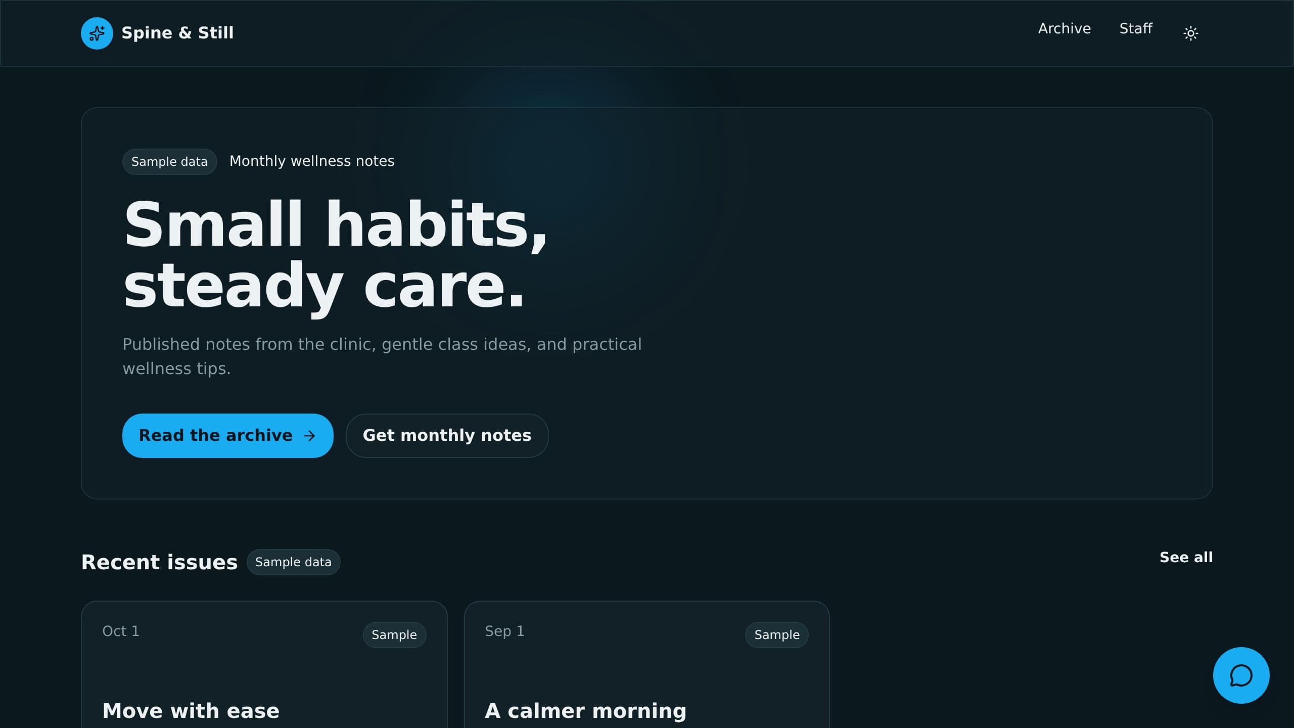 Wellness Clinic Newsletter preview