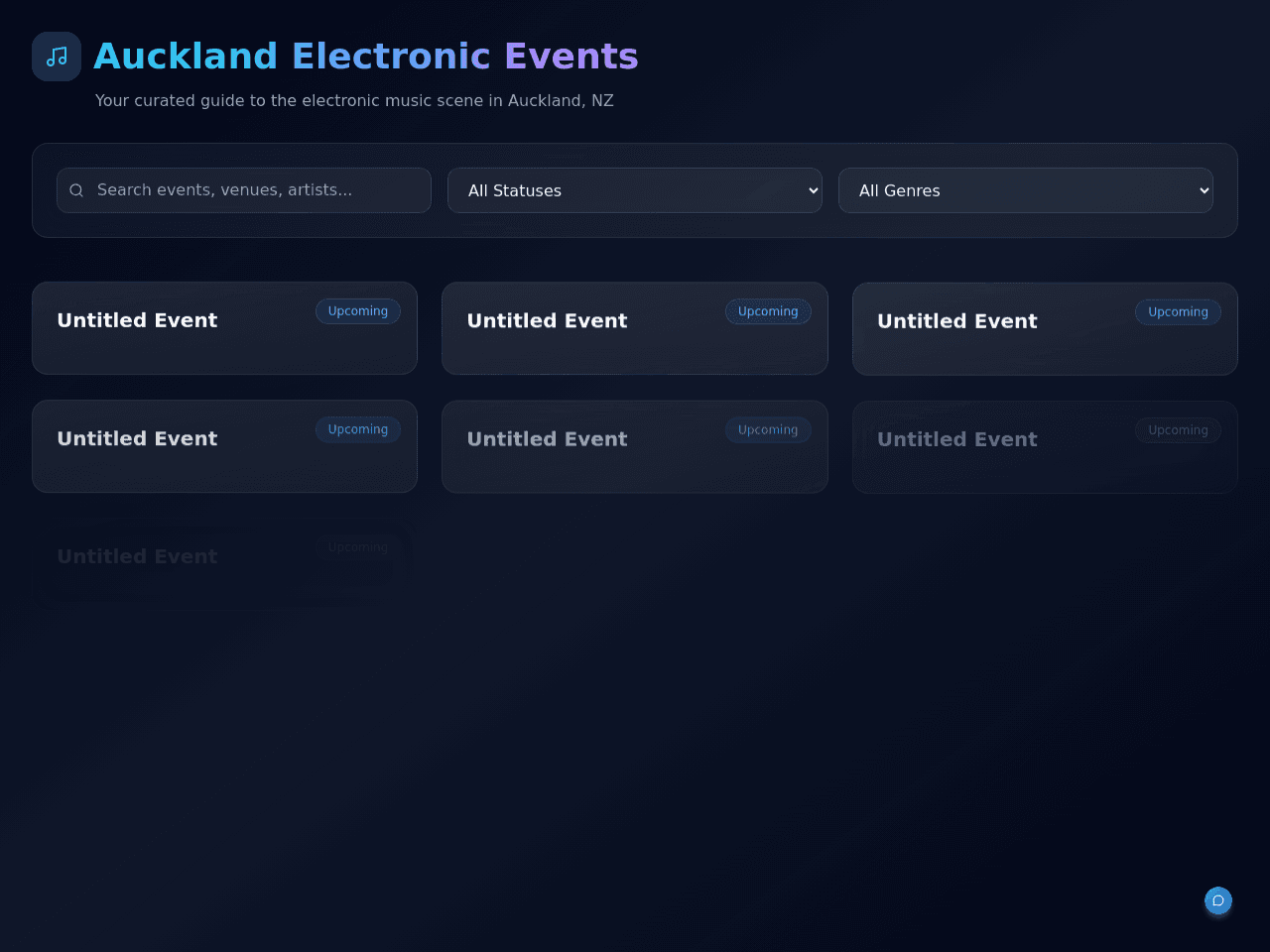 Event Scan Dashboard